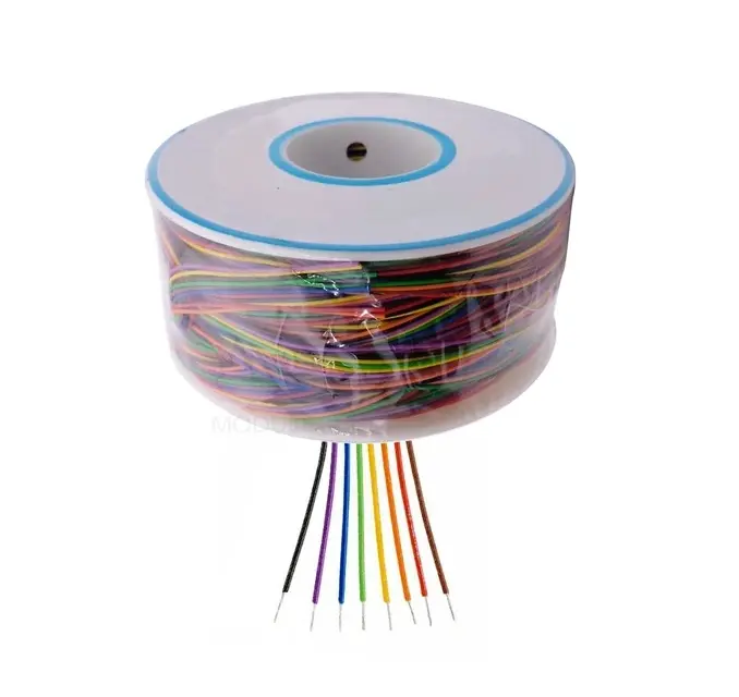 Wire 250m Wool of 30AWG Colored 0.25mm Copper Solid PVC insulated Wires B-30-1000 UL1423