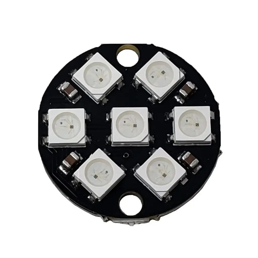 LED Circle RGB 7 LED NEOPIXEL Compatible WS2812 5050 Board