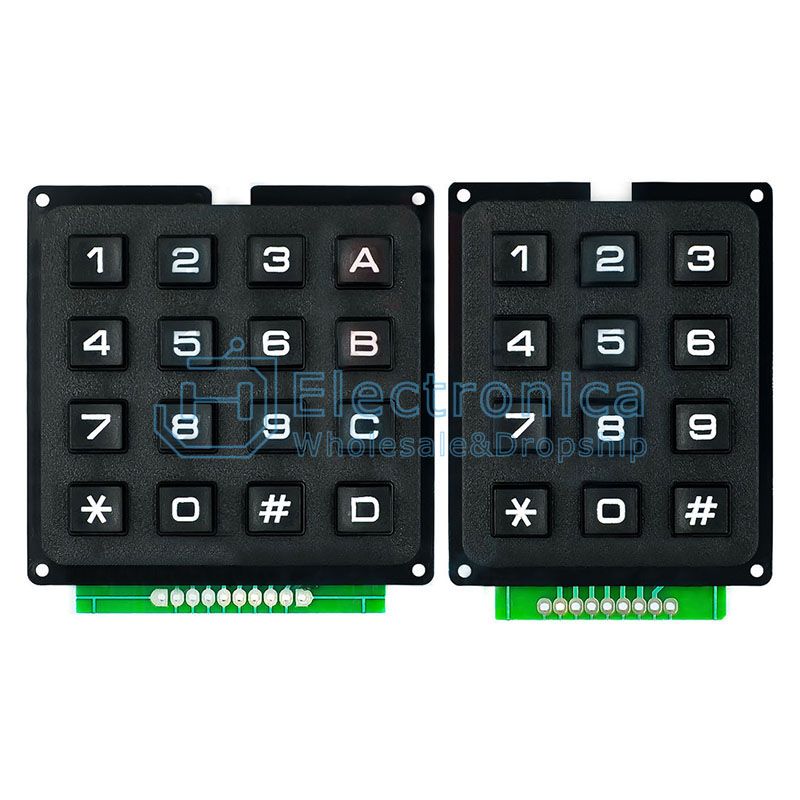 Keypad 4x4 Matrix Black For Arduino
