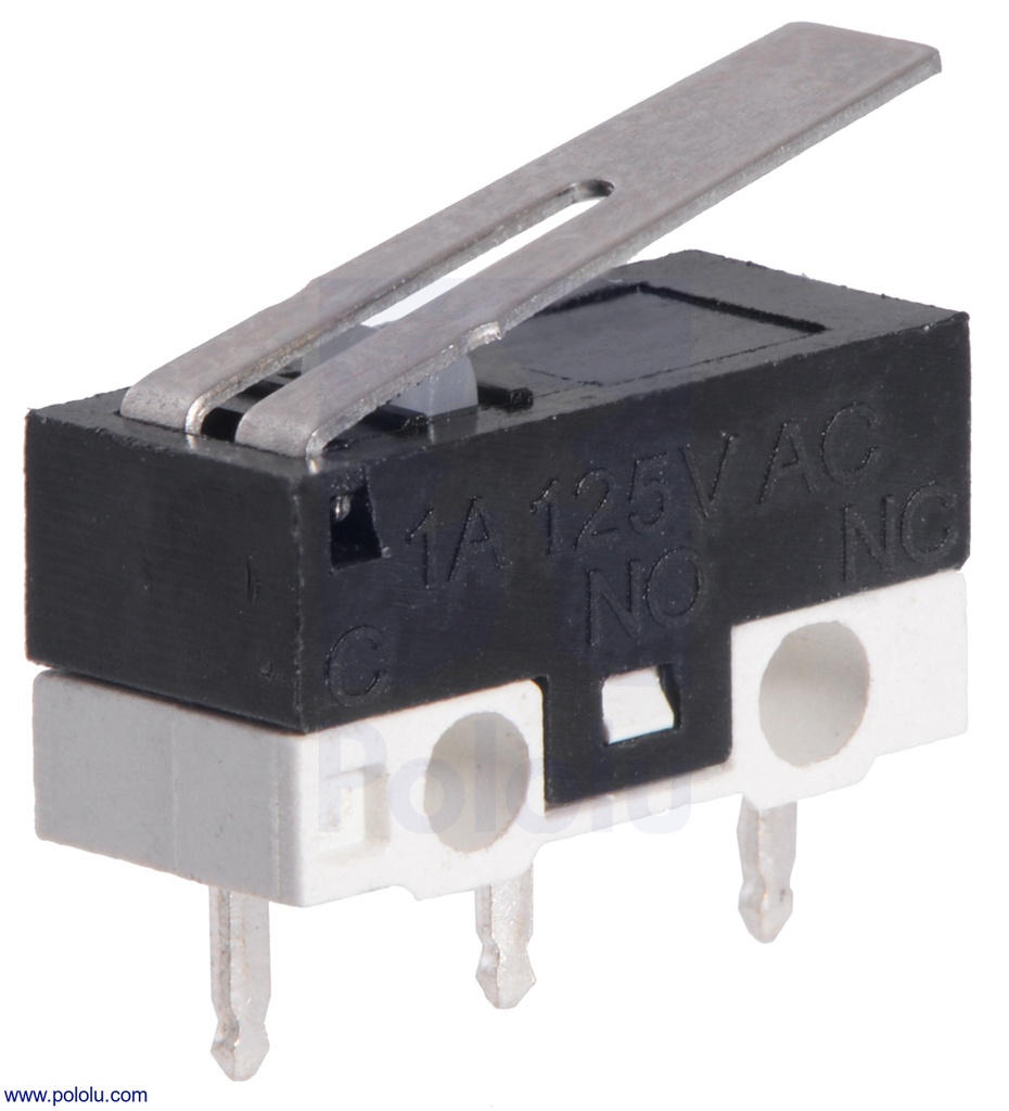 Switch Microswitch With Lever Right Left 3 Pins Micro Snap-acting