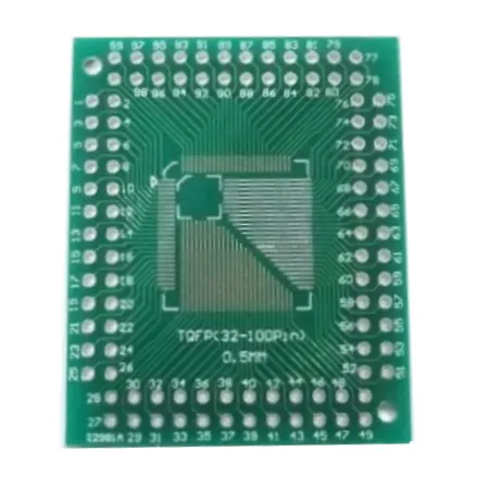 Adapter TQFP SMD Board Breakout 0.8mm/0.5mm (32-100) (Per Piece)