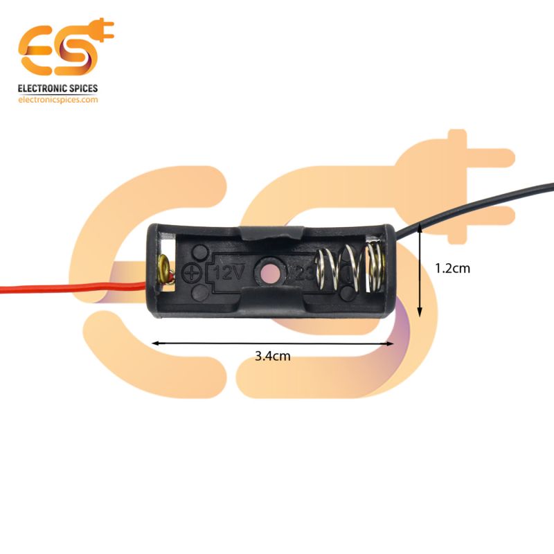 Battery Holder 1/2 AA Cell, PC Mount 1 Storage Case Box