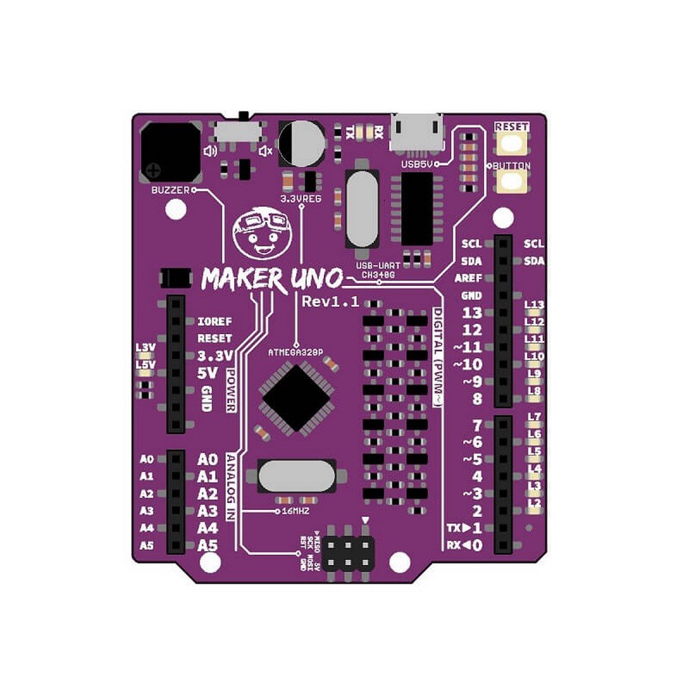 Arduino Uno ( Maker UNO ) Simplifying Arduino For Education Compatible