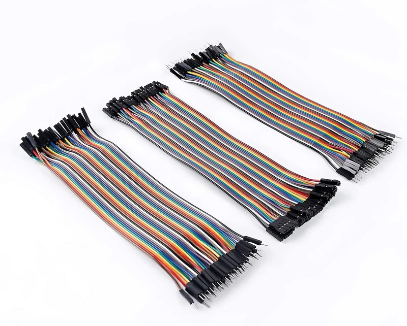 Dupont Breadboard Jumper Wires [20]Cm Ribbon Cables 120pcs 3*40 FF - MM - FM Kit