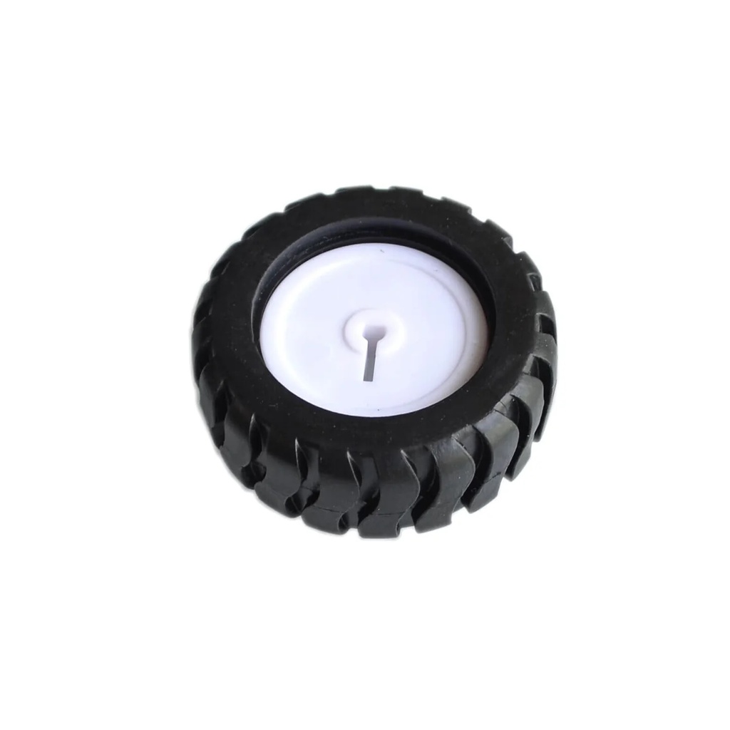 Robot - Plastic Robot Wheel 19x47mm Black (Per Piece)
