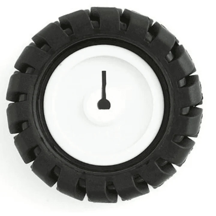 Robot - Plastic Robot Wheel 2x16mm Rubber Tire