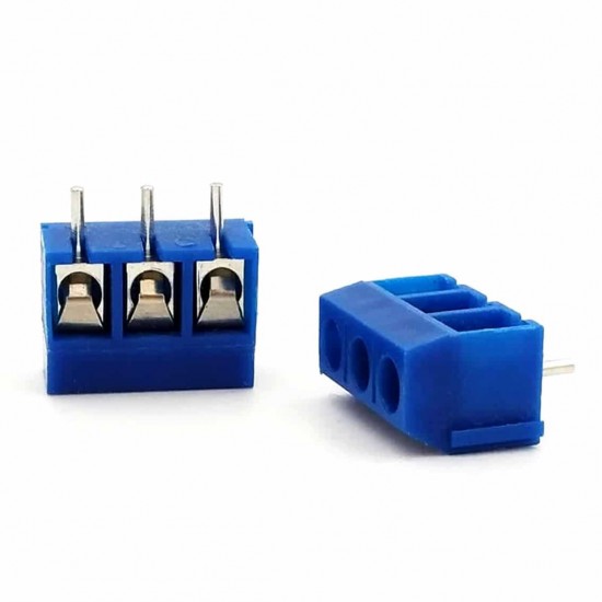 Connector Screw Terminal Block 300V 10A 3 Blue