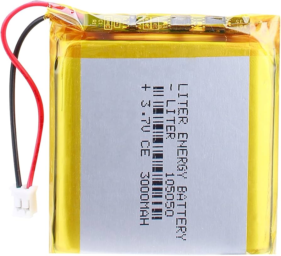 Battery Lithium Polymer 3000 mA LiPo Rechargeable Cell With a Protection Circuit