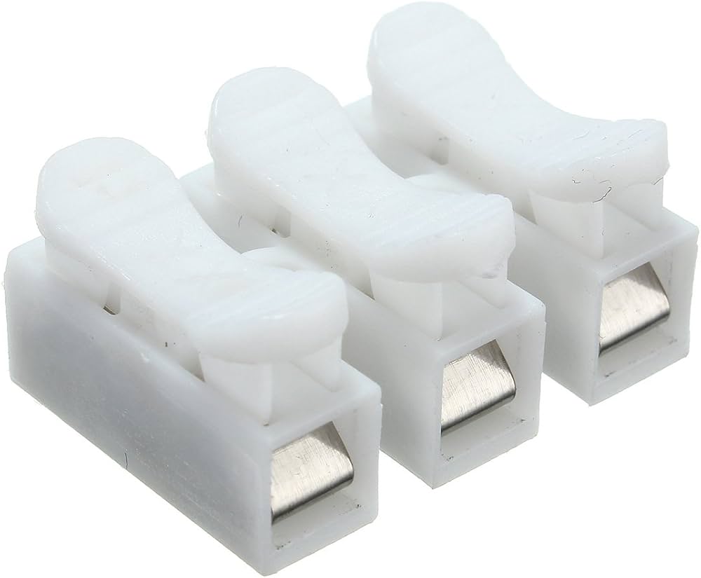 Connector 3 Pins Quick Fix Push-in Clip Spring Connector Cable Terminal Block