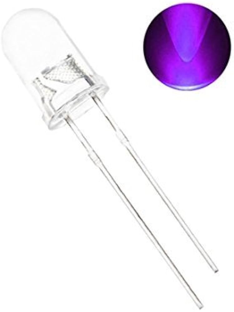 LED 5mm Clear Purpel