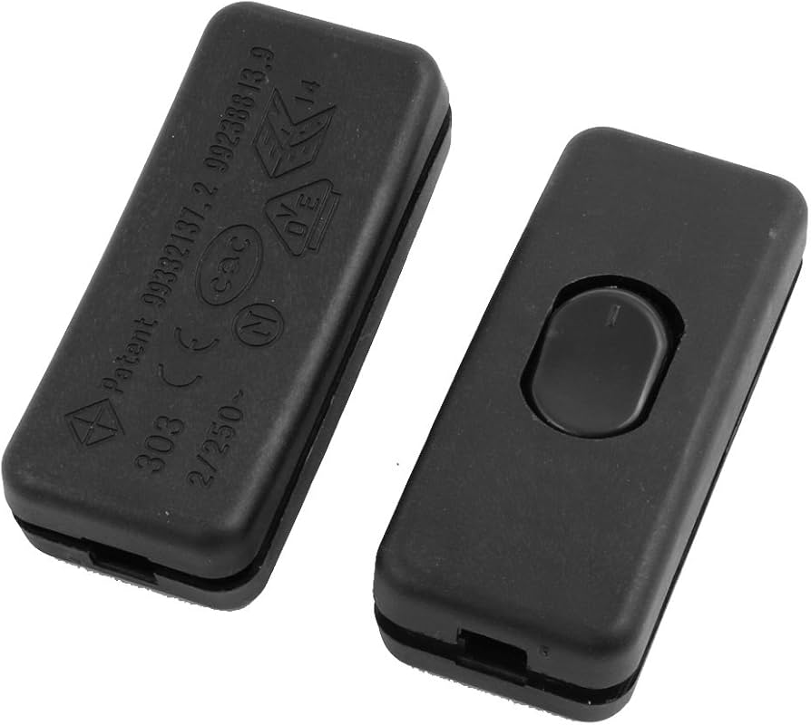 Switch Push Button Power Supply Cable Circuit Midway Black (Per Piece)