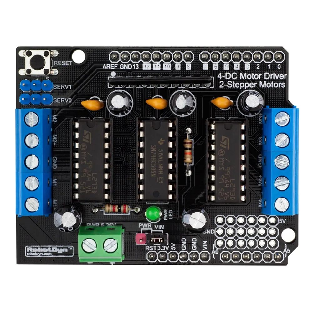 Motor Driver Module Shield DYN 4CH 0.6A 25V L293D RobotDYN