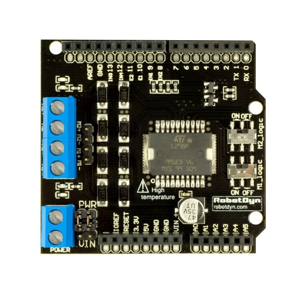 [99188410] Motor Driver Module Shield 2A 2-Motors L298P RobotDYN