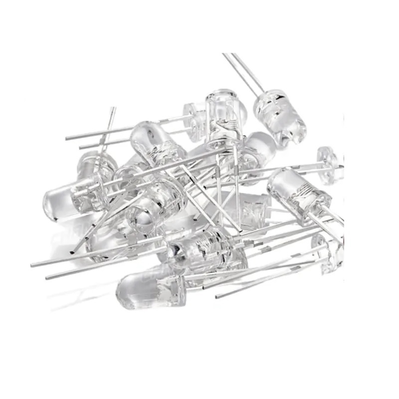 LED Kit colored shell D-3mm, DIP (pack 50 pcs) (Red) RobotDYN