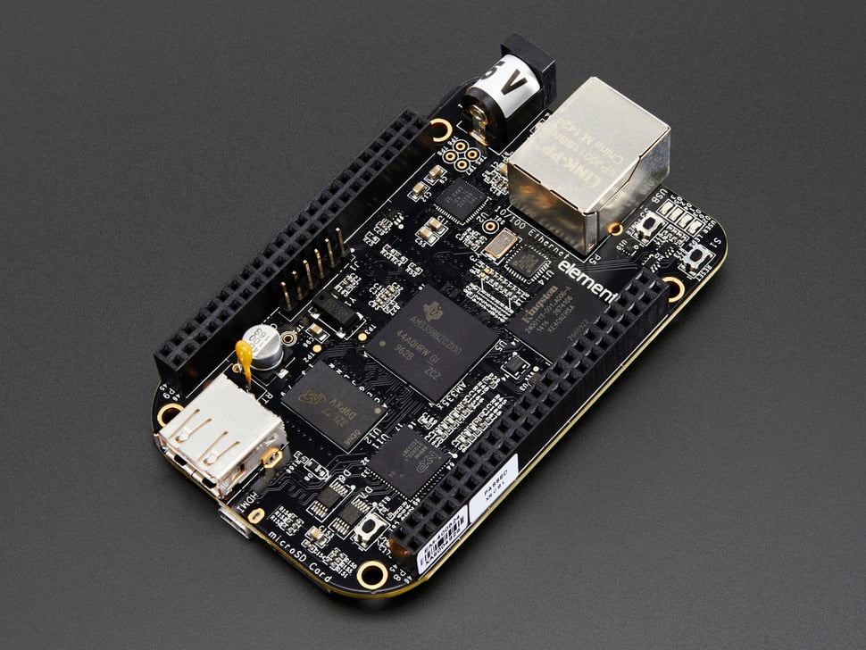 BeagleBone Black Rev C - 4GB Pre instalLED OS Debian Element 14 Version