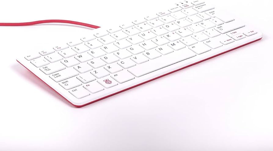 Raspberry Pi Official Keyboard English - (White/Red)