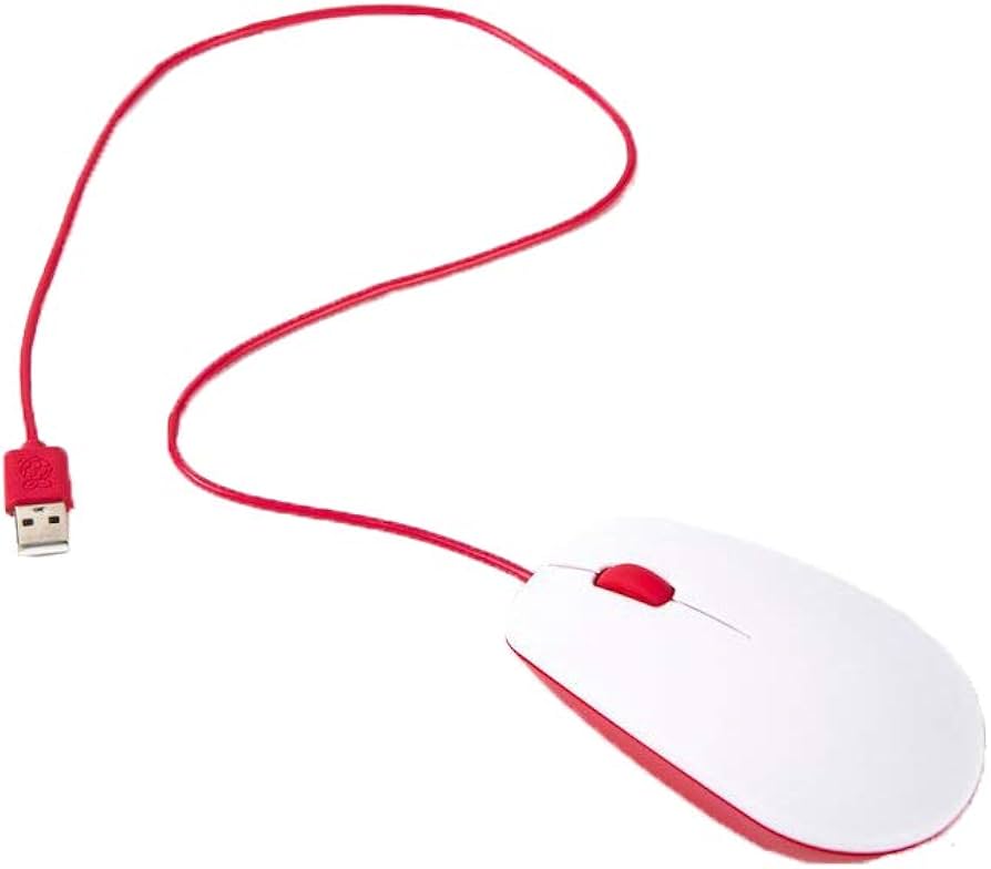 Raspberry Pi Official Mouse - (White/Red)