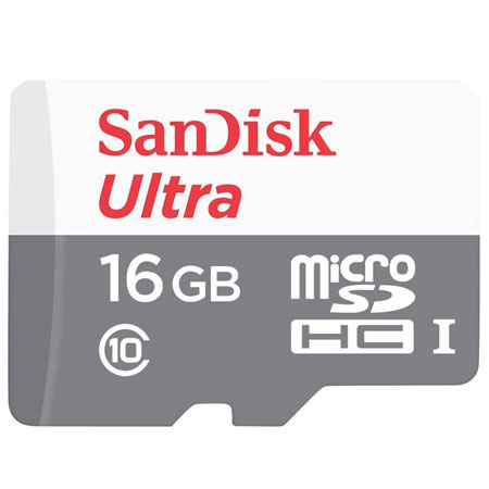 SanDisk Ultra microSDXC UHS-I 80 MB/s Card 16GB