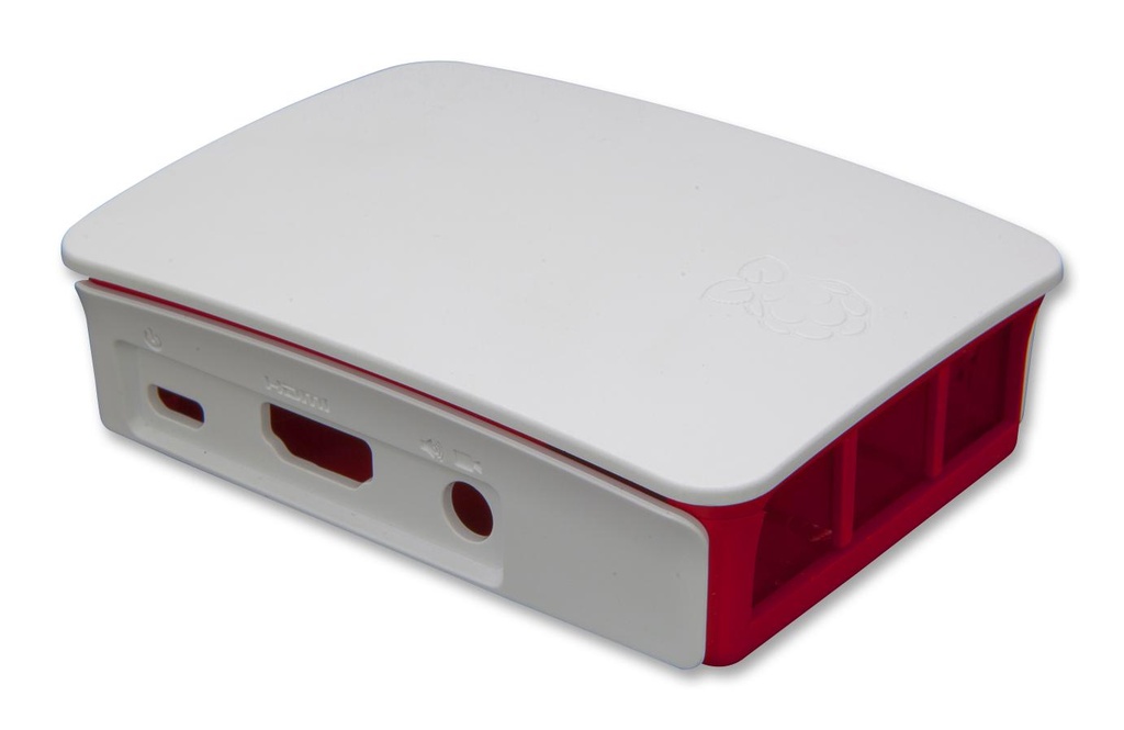 Raspberry Pi 3 Model B Official Case Enclosure - White/Red