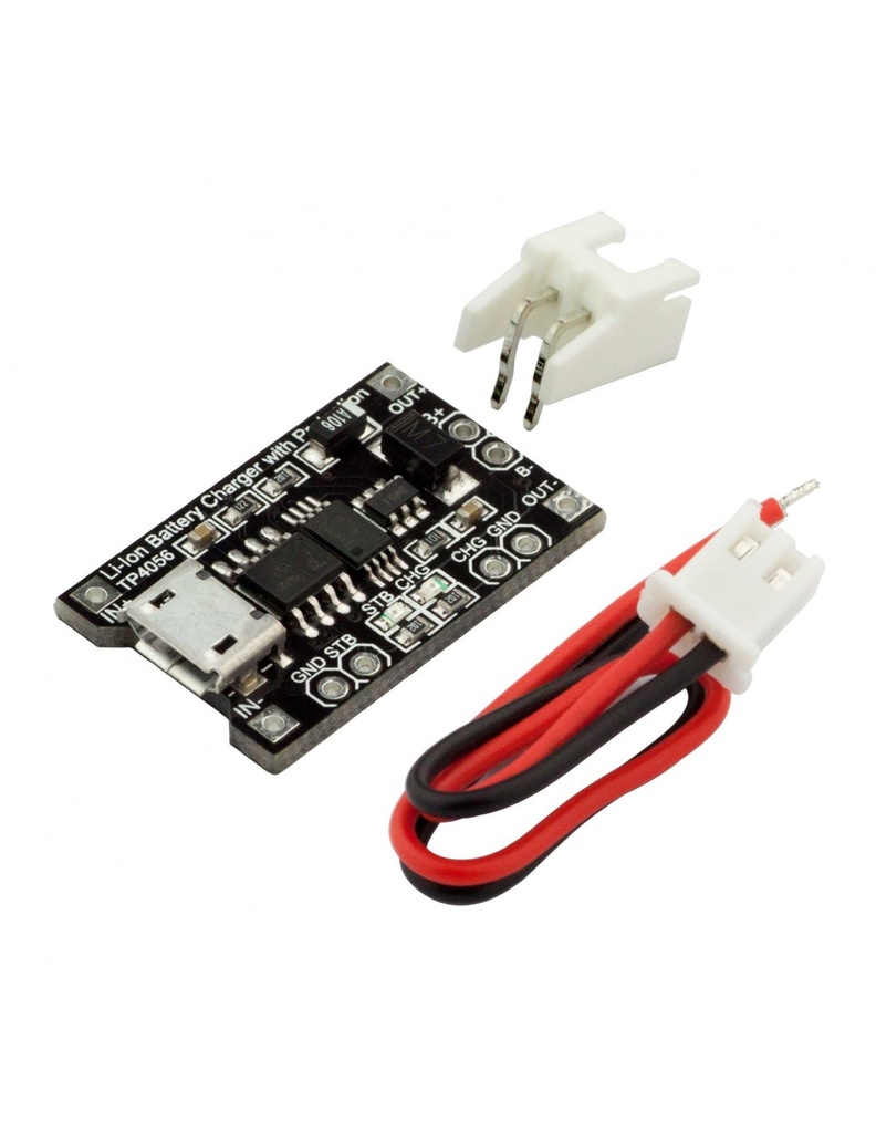 DC-DC Battery Charger Li-Ion 18650 with Protection TP4056 RobotDYN