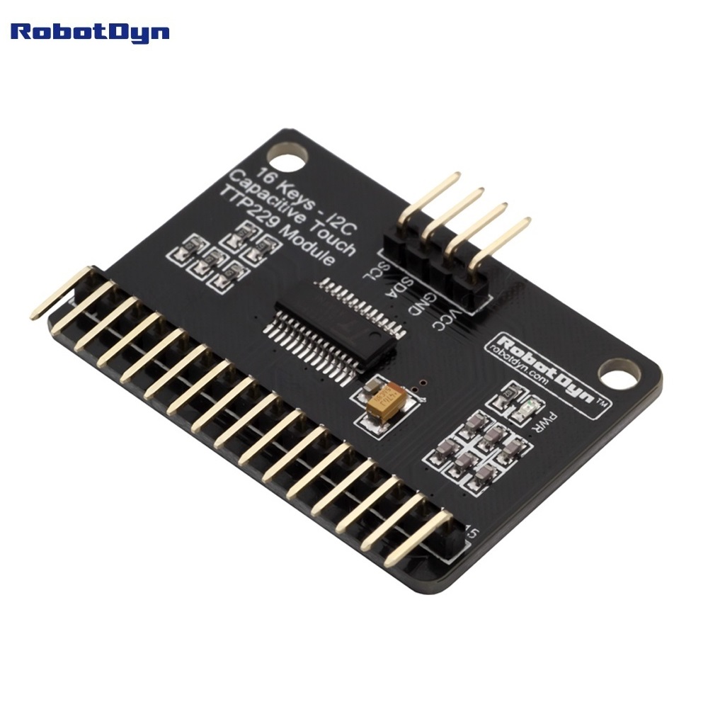 Keypad Capacitive Touch 16 keys TTP229 I2C module RobotDYN