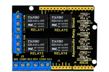 Keyestudio Relay 4 channel 5V Shield Module KS0251
