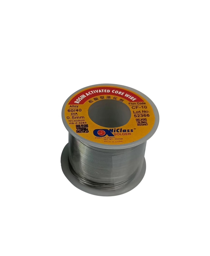 Solder Lead Wire 200g 0.5mm Rosin Flux Core Alloy 60/40 Tin