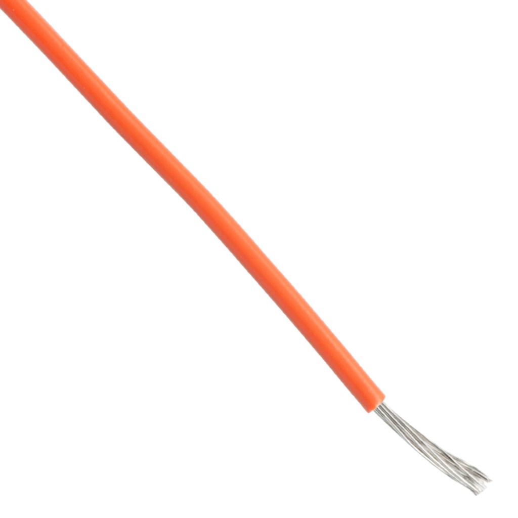 Wire HOOK UP Stranded 26 AWG Orange (Per Meter)