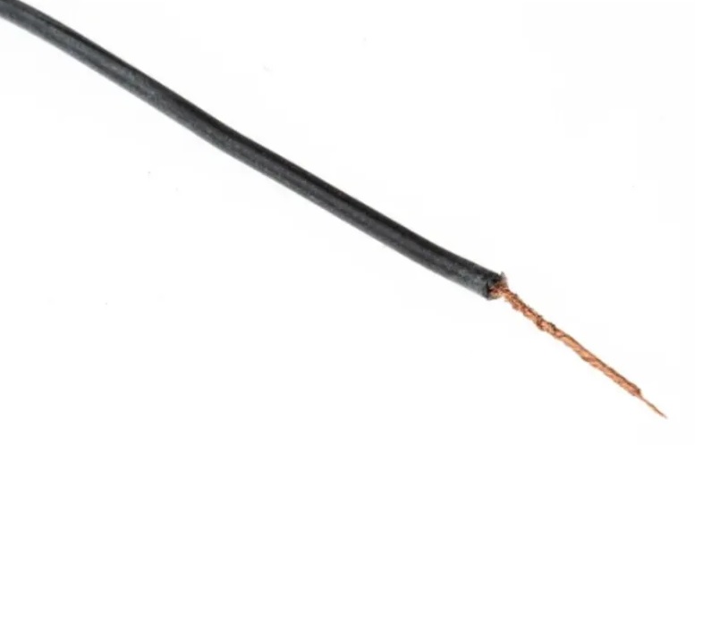 Wire HOOK UP Copper Stranded 20 AWG Black (Per Meter)