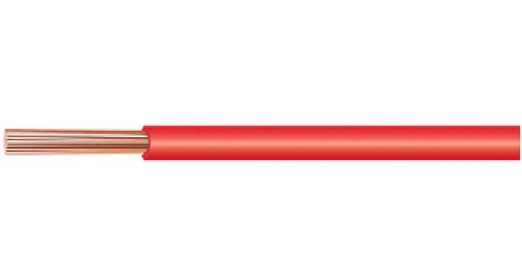 Wire HOOK UP Copper Stranded 20 AWG Red (Per Meter)