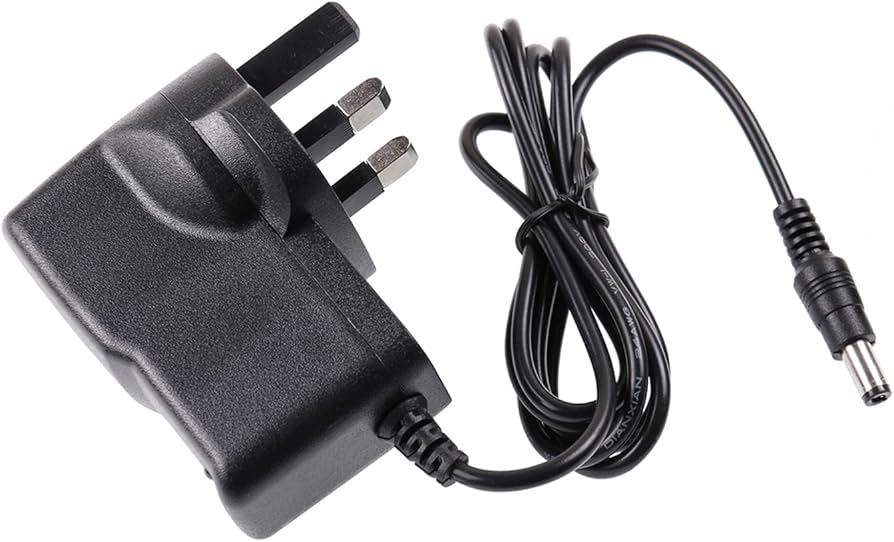 Power Supply - PSU Adapter 9V-1A UK With 5.5 X 2.1 Plug