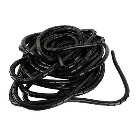Cable Management Cover Wrapping Tube 12mm Black 8m