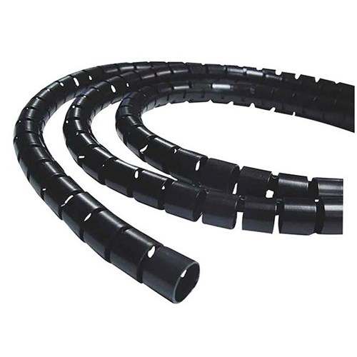 Cable Management Cover Wrapping Tube 20mm Black 3m