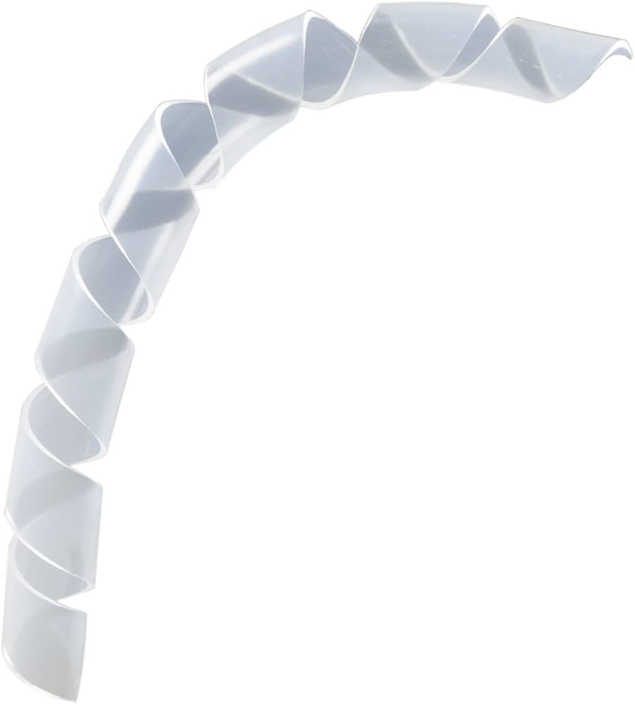 Cable Management Cover Wrapping Tube 20mm White 3m