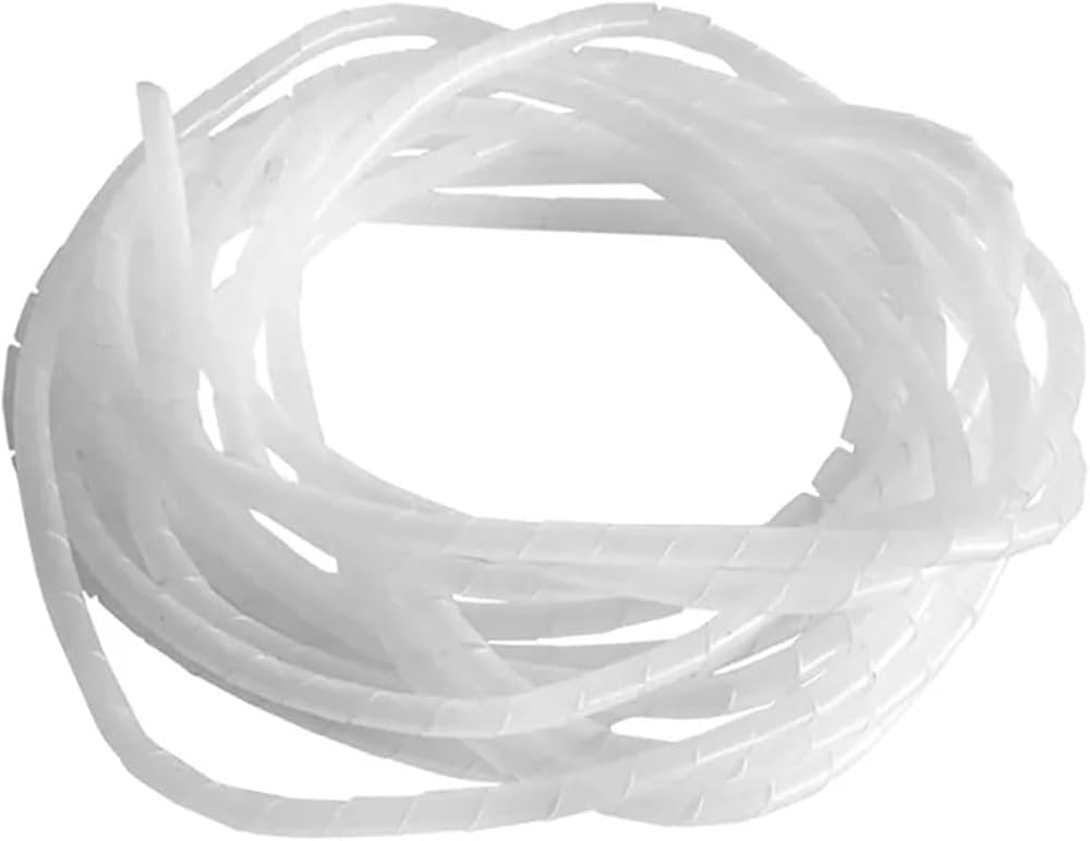 Cable Management Cover Wrapping Tube 12mm White Per Meter