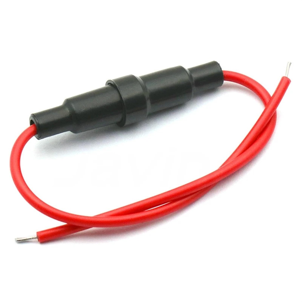 Fuse Holder Screw Type 5X20mm with 22 AWG Wire Cable 250V