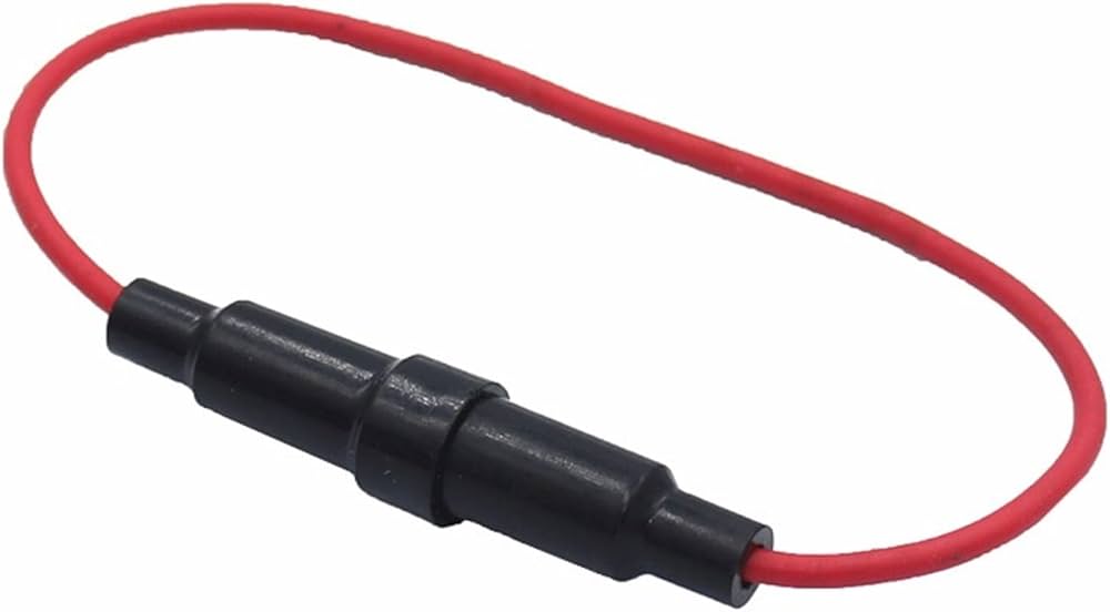 Fuse Holder Screw Type 6X30mm with 22 AWG Wire Cable 250V