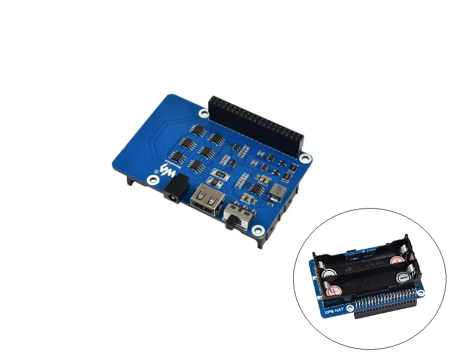 Raspberry Pi 4 Uninterruptible Power Supply UPS Module (EU Plug)