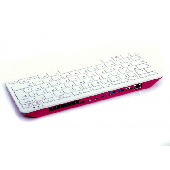 Raspberry Pi 400 US Pink/White (Compatible With RPi4)