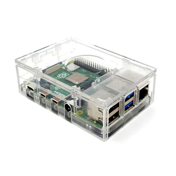 Raspberry Pi 4 Case Enclosure Clear OneNineDesign