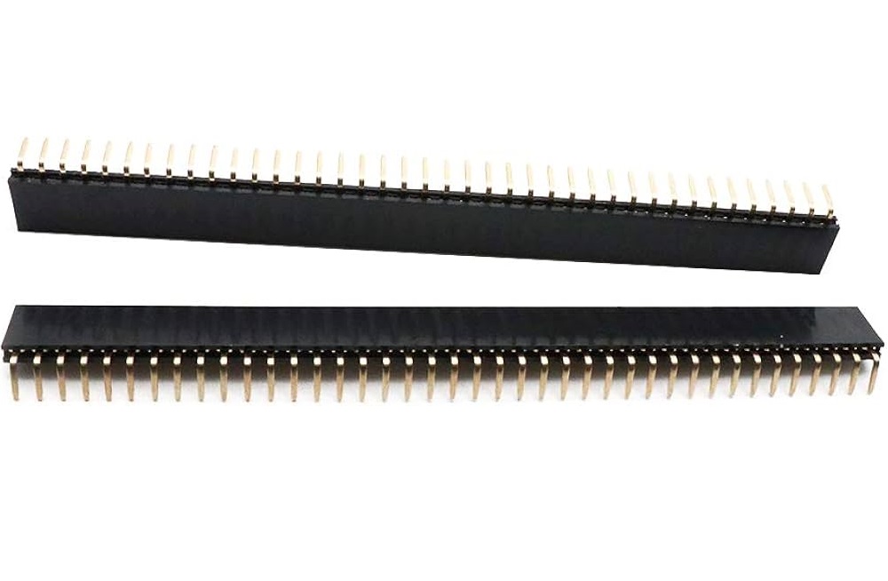 Pin Headers 40Pin Female Jumper Socket Single Row L Shape Right Angle