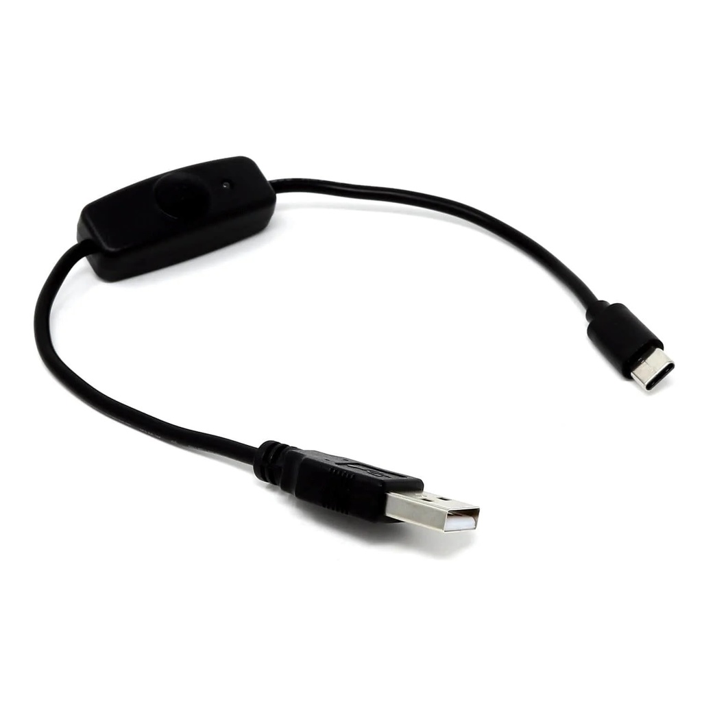 Cable USB to Type C With On/Off Switch