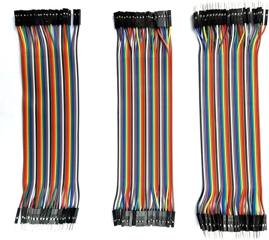 Dupont Breadboard Jumper Wires [30]Cm Ribbon Cables 120pcs 3*40 FF - MM - FM Kit