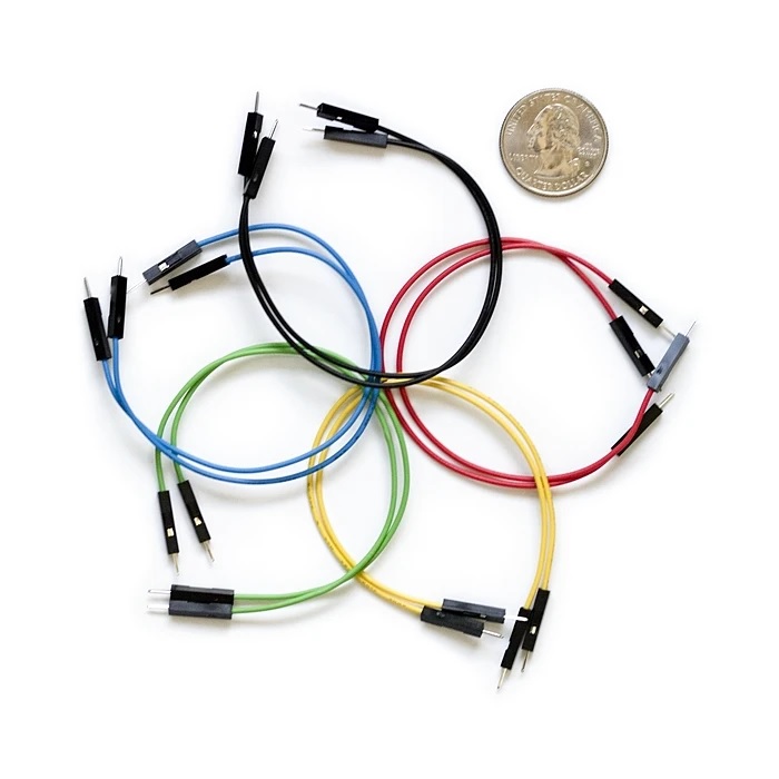 DuPont Jumper Wires Premium 6" M/F Pack of 10 (Sparkfun)