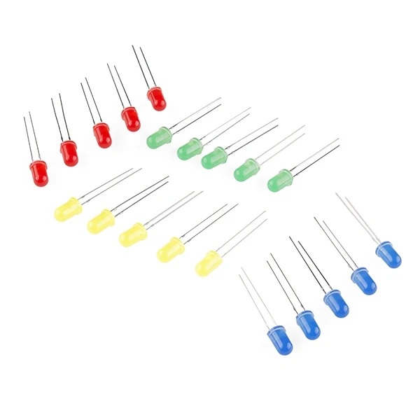 LED - Assorted 4 Colors 20Pcs (Sparkfun)