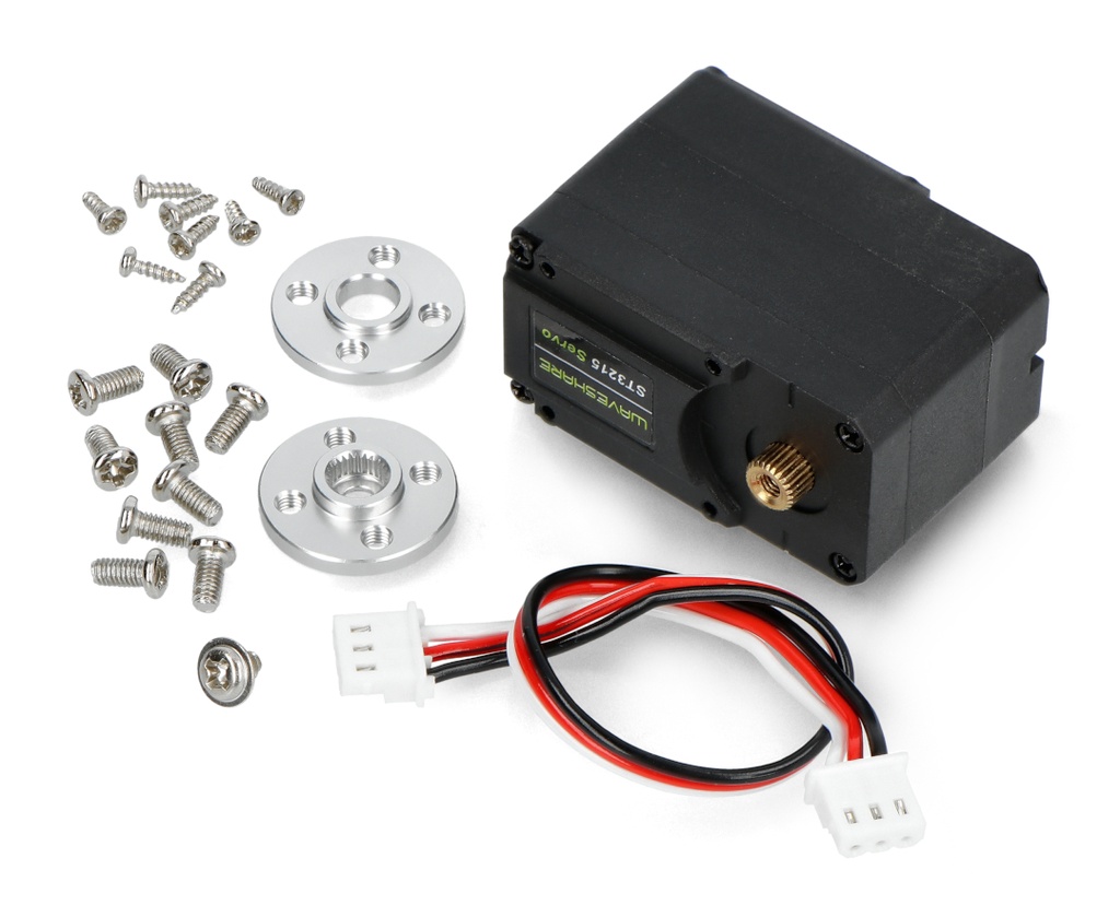 Servo Metal Gear 30kg.Cm Serial Magnetic Encoder Programmable 360 Degrees Rotation ST3215 (Waveshare)