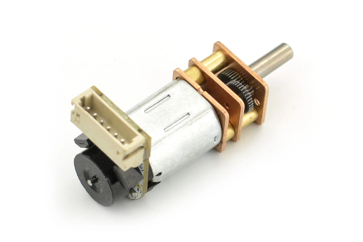 DC Motor Micro Metal Geared w/Encoder  6V 530RPM 30:1