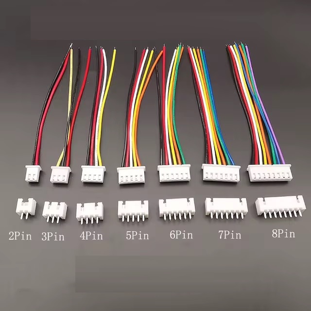 Cable Connector 8Pin to 8Pin JST XH Plug 2.54mm 24AWG with Male Connector