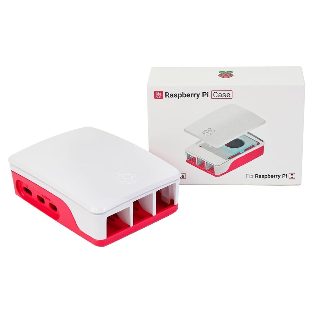 Raspberry Pi 5 Official Case Enclosure - Red/White