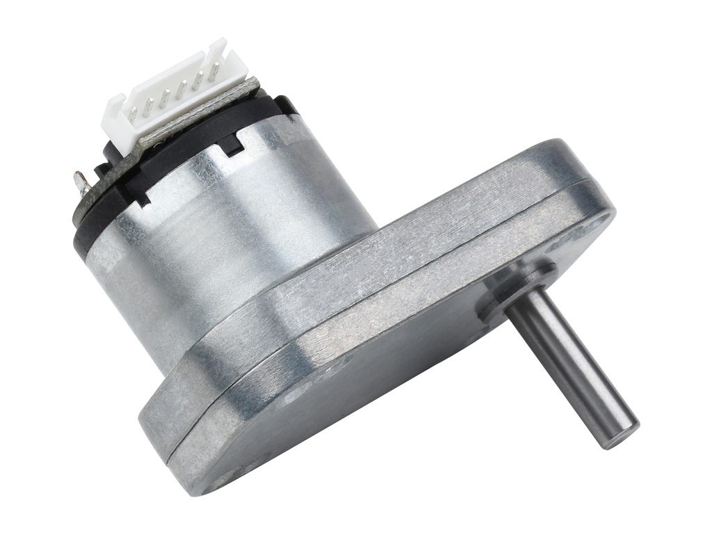 Motor DC Geared L-Shaped 12V 240RPM With Magnetic Hall Encoder